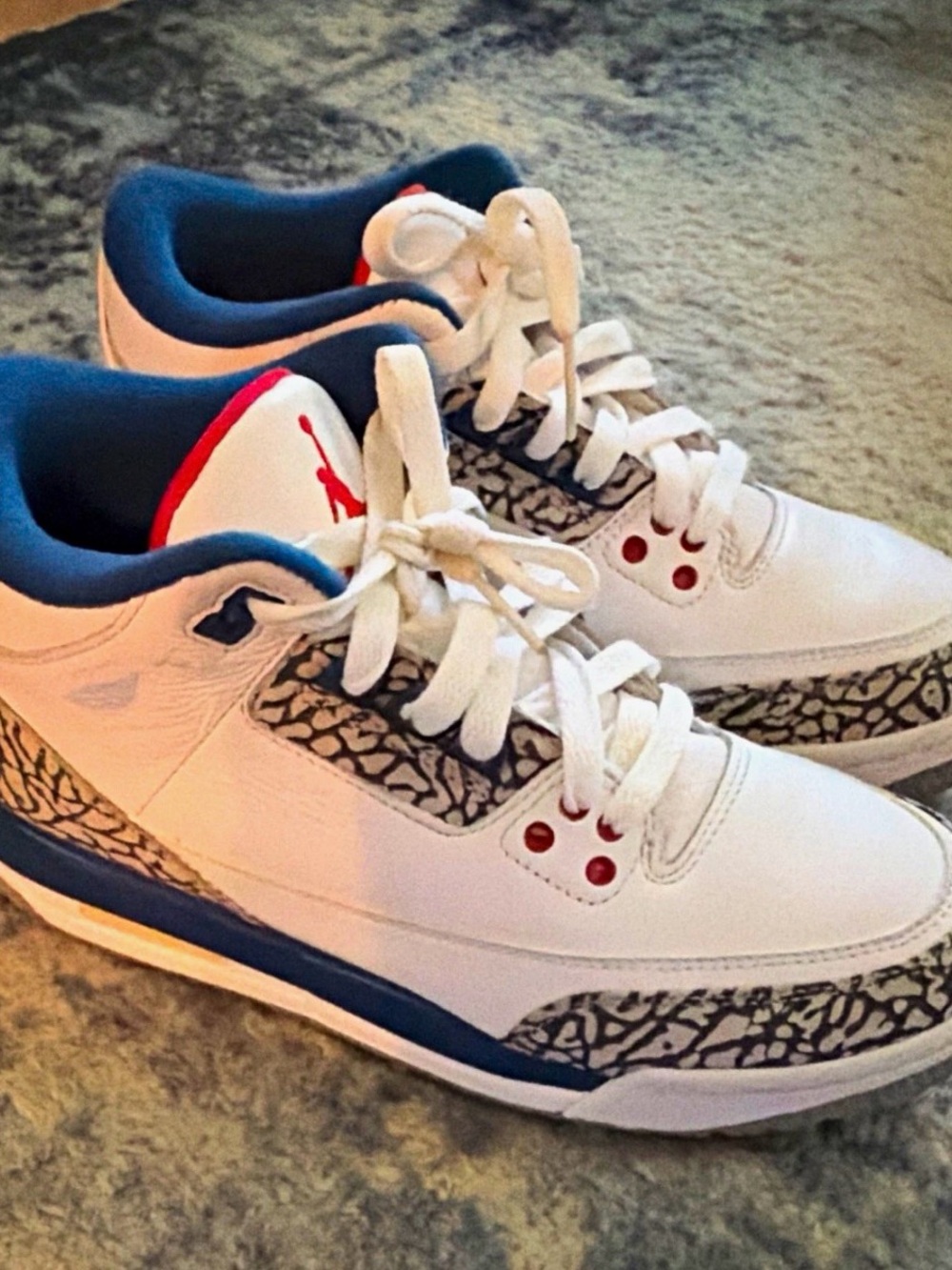 Jordan air Jordan 3 retro OG true blue size 6Y GS